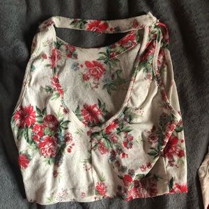 flowery crop top